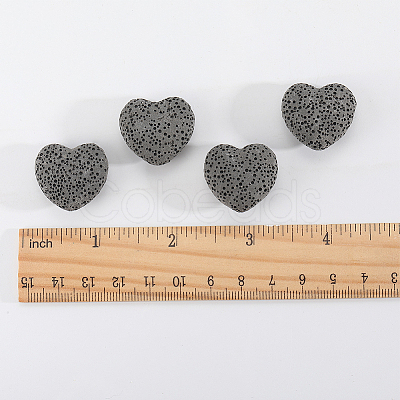 24Pcs Unwaxed Natural Lava Rock Beads G-LT0001-03B-1