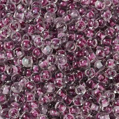Transparent Inside Colours Glass Seed Beads X1-SEED-A032-04N-1