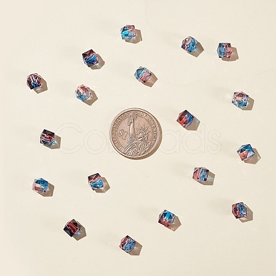 Two Tone Transparent Spray Painted Acrylic Bead LS-X-ACRP-T005-26C-1