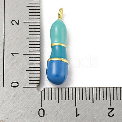 Brass Enamel Pendants KK-E093-03G-I-1