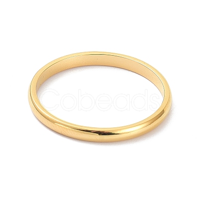 2mm Polished Plain Dome Finger Ring for Girl Women RJEW-C012-05B-G-1