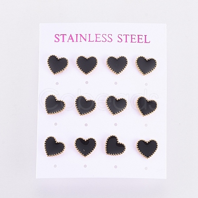 304 Stainless Steel Stud Earrings EJEW-I235-04G-A-1