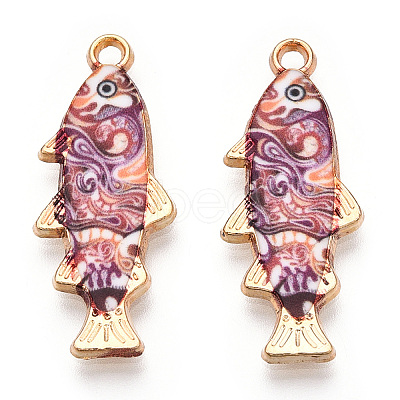 Alloy Enamel Pendants FIND-C037-16G-05-1-1