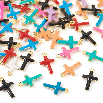 50Pcs 304 Stainless Steel Enamel Charms STAS-TA0003-32B-1