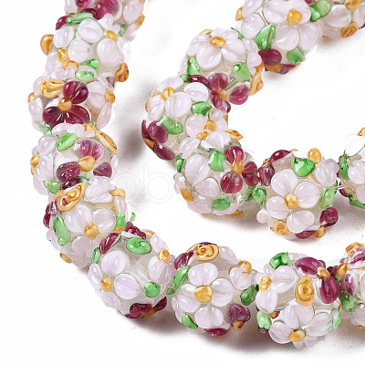 Handmade Lampwork Beads Strands LAMP-N021-015A-09-1