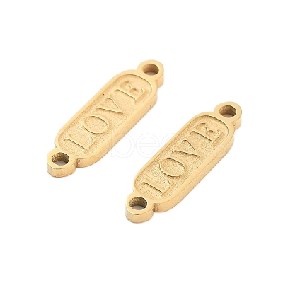 Ion Plating(IP) 304 Stainless Steel Connector Charms STAS-Z078-19G-1