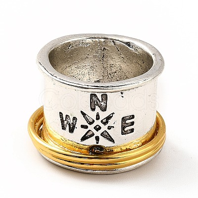 Rotatable Compass Pattern Alloy Finger Ring LS-RJEW-F123-09AS-1