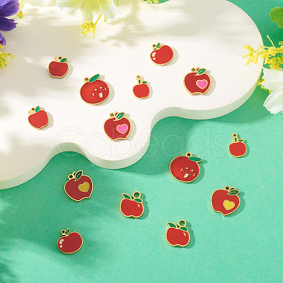 14Pcs 7 Styles 304 Stainless Steel Charms STAS-TA0003-42-1
