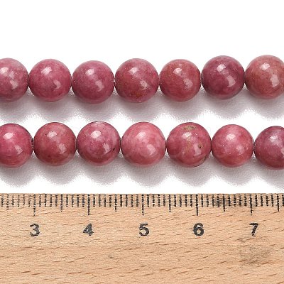 Natural Rhodonite Beads Strands G-F820-K06-8mm-1