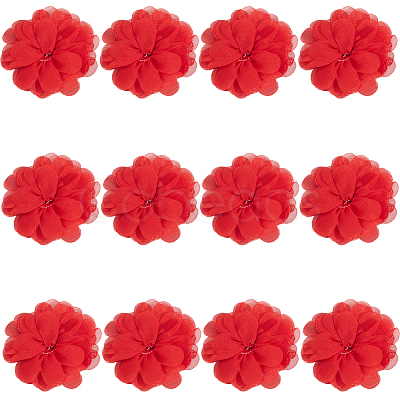 12Pcs 3D Chiffon Flower DIY-GF0012-47A-1