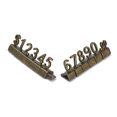 Aluminum Alloy Price Display Cube AJEW-WH0250-88AB-02-1