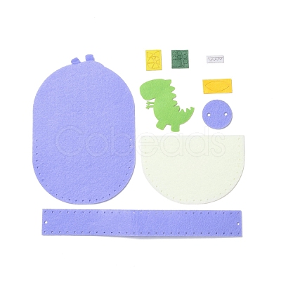 Handmade Non-woven Fabric Animal Change Wallet Set DIY-K059-08-1