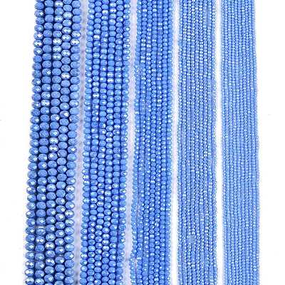 Electroplate Glass Beads Strands EGLA-A044-P2mm-A17-1