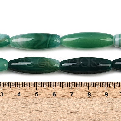 Natural Striped Agate/Banded Agate Beads Strands G-S280-10D-1