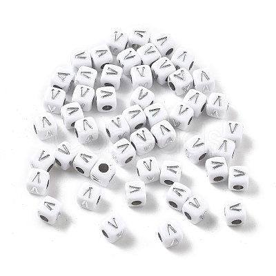 Opaque Acrylic Beads OACR-D282-06V-1