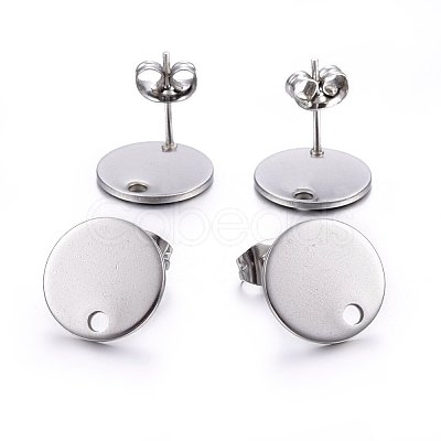 Non-Tarnish 304 Stainless Steel Stud Earring Findings STAS-K184-01-03P-1