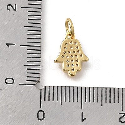 Brass Micro Pave Cubic Zirconia Pendants KK-D431-073A-G-1