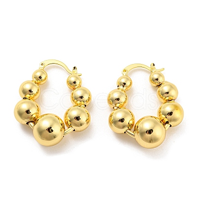 Round Hoop Earrings EJEW-G355-14G-1