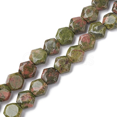 Natural Unakite Beads Strands G-K359-C15-01-1
