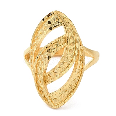 Light Gold Brass Adjustable Rings for Women RJEW-A022-01C-1