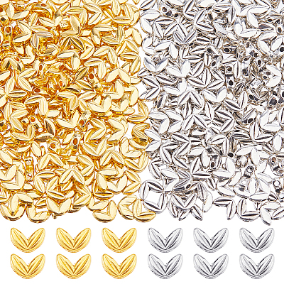 500Pcs 2 Colors Tibetan Style Alloy Beads FIND-FH0017-27A-1