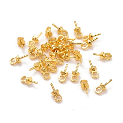 Brass Cup Peg Bails Pendants KK-Z018-01B-G-1