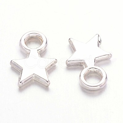 Tibetan Style Alloy Stamping Blank Tag Charms Pendants X-TIBEP-A123046-S-FF-1