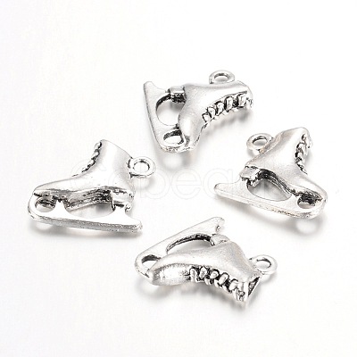 Tibetan Style Alloy Pendants TIBEP-24261-AS-RS-1