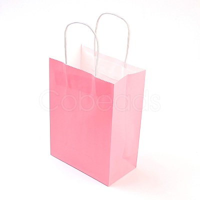 Pure Color Kraft Paper Bags LS-AJEW-G020-A-11-1