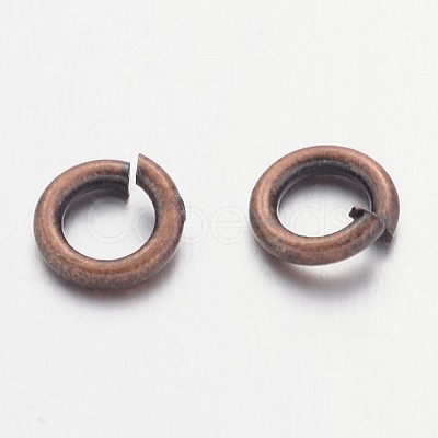 Red Copper Color Brass Open Jump Rings X-JRC5MM-R-1