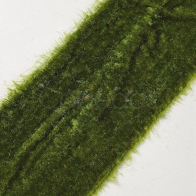 5 Yards Polyester Frayed Ribbon OCOR-WH0082-226B-06-1