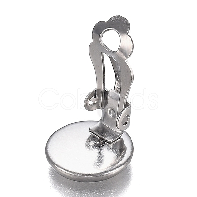 Tarnish Resistant 304 Stainless Steel Clip-on Earring Setting STAS-I166-33P-1