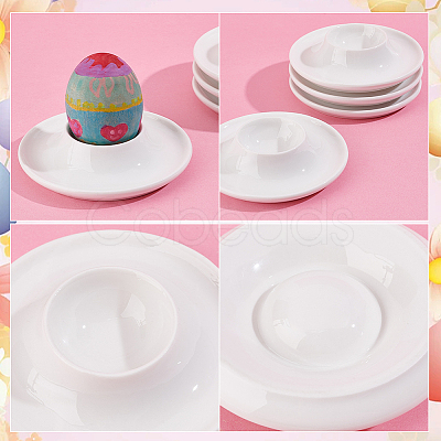 Ceramic Easter Egg Holders AJEW-WH0083-34-1