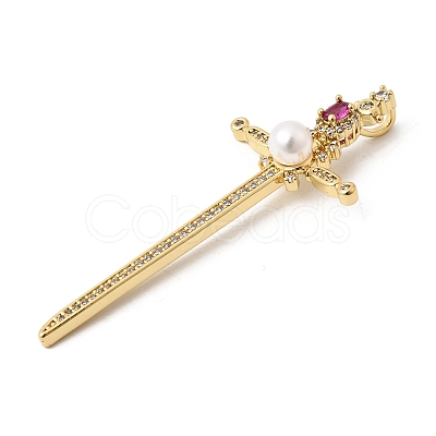 Brass Micro Pave Cubic Zirconia Pendants KK-H267-047G-01-1