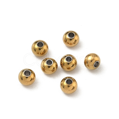 304 Stainless Steel Beads STAS-P448-06J-G-1