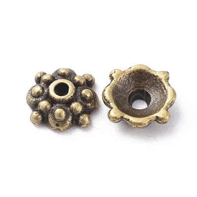 Tibetan Style Alloy Caps MLF0664Y-1