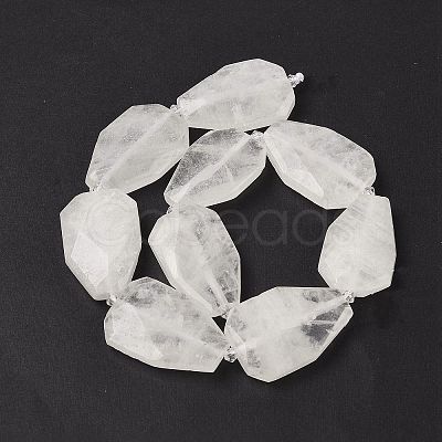 Natural Quartz Crystal Beads Strands G-P548-B02-01-1