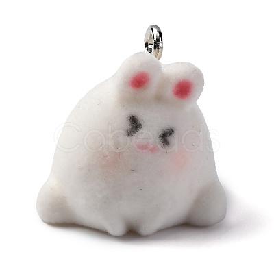 Flocky Animal Resin Pendants FIND-S001-05F-1