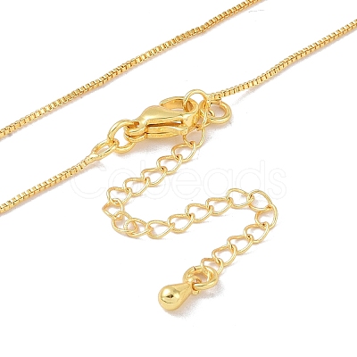 Brass Chain Necklaces NJEW-P309-10G-1