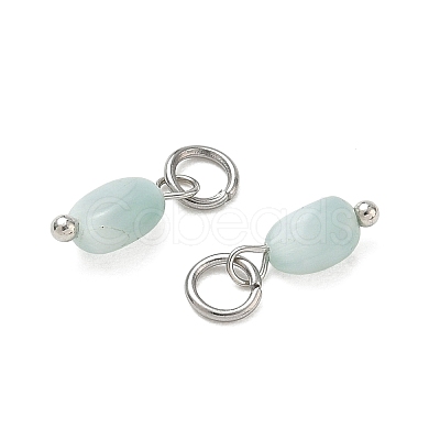 Natural Glass Pendants PALLOY-JF06036-1