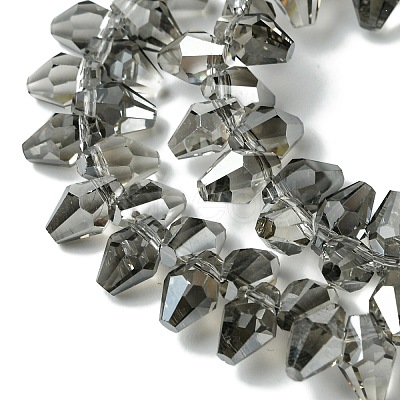 Transparent Electroplate Glass Beads Strands GLAA-K064-06A-PL01-1