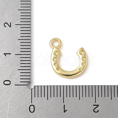 U-Shaped Brass Pendants KK-Q091-06G-1