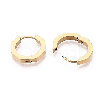 304 Stainless Steel Hoop Earrings STAS-T074-38G-B-1