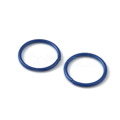 100Pcs Baking Paint Zinc Alloy Open Jump Rings FIND-WH0032-85B-13-1
