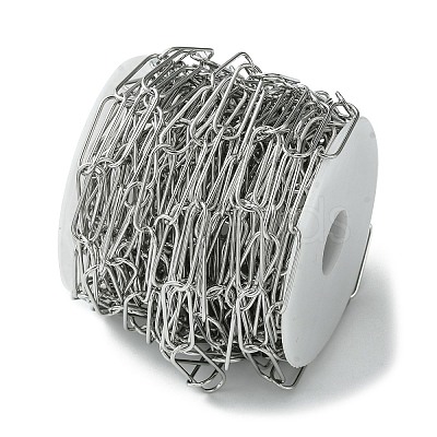 Tarnish Resistant 304 Stainless Steel Oval Link Chains CHS-K018-06P-1