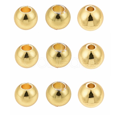Brass Real 18K Gold Plated Solid Beads KK-PH0036-73-1
