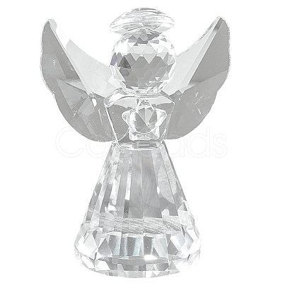 1Pc Glass Angel Display Decorations AJEW-DJ0002-49A-1