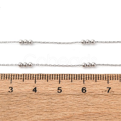 2MM Brass Round Ball Cable Chain Necklaces MAK-L045-01P-1