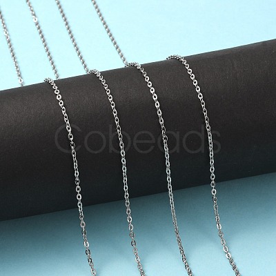 Tarnish Resistant 304 Stainless Steel Cable Chains CHS-R008-15-1