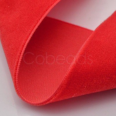 Polyester Velvet Ribbon for Gift Packing and Festival Decoration SRIB-M001-4mm-235-1